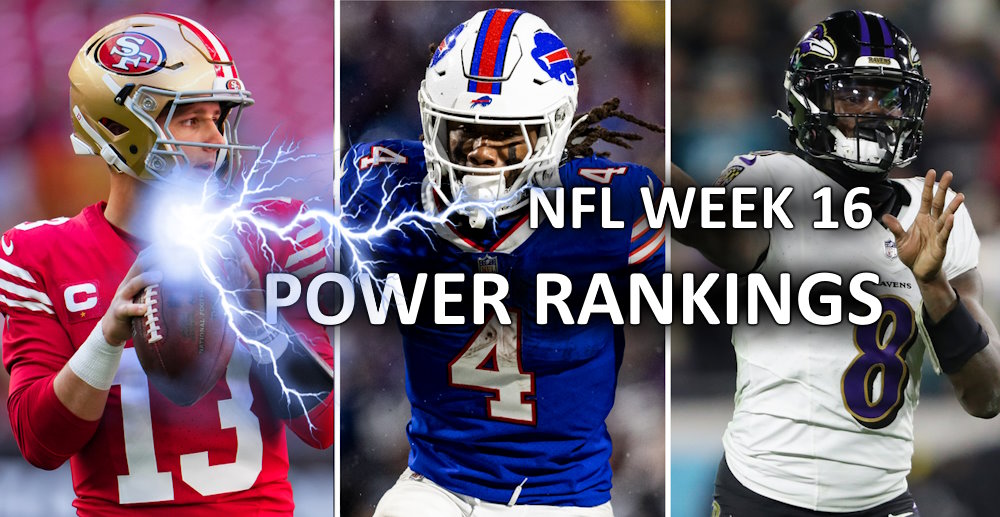 2023 NFL Week 16 Power Rankings
